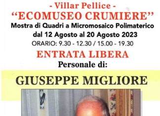 Mostra Micromosaici alla Crumiere. GIUSEPPE MIGLIORE